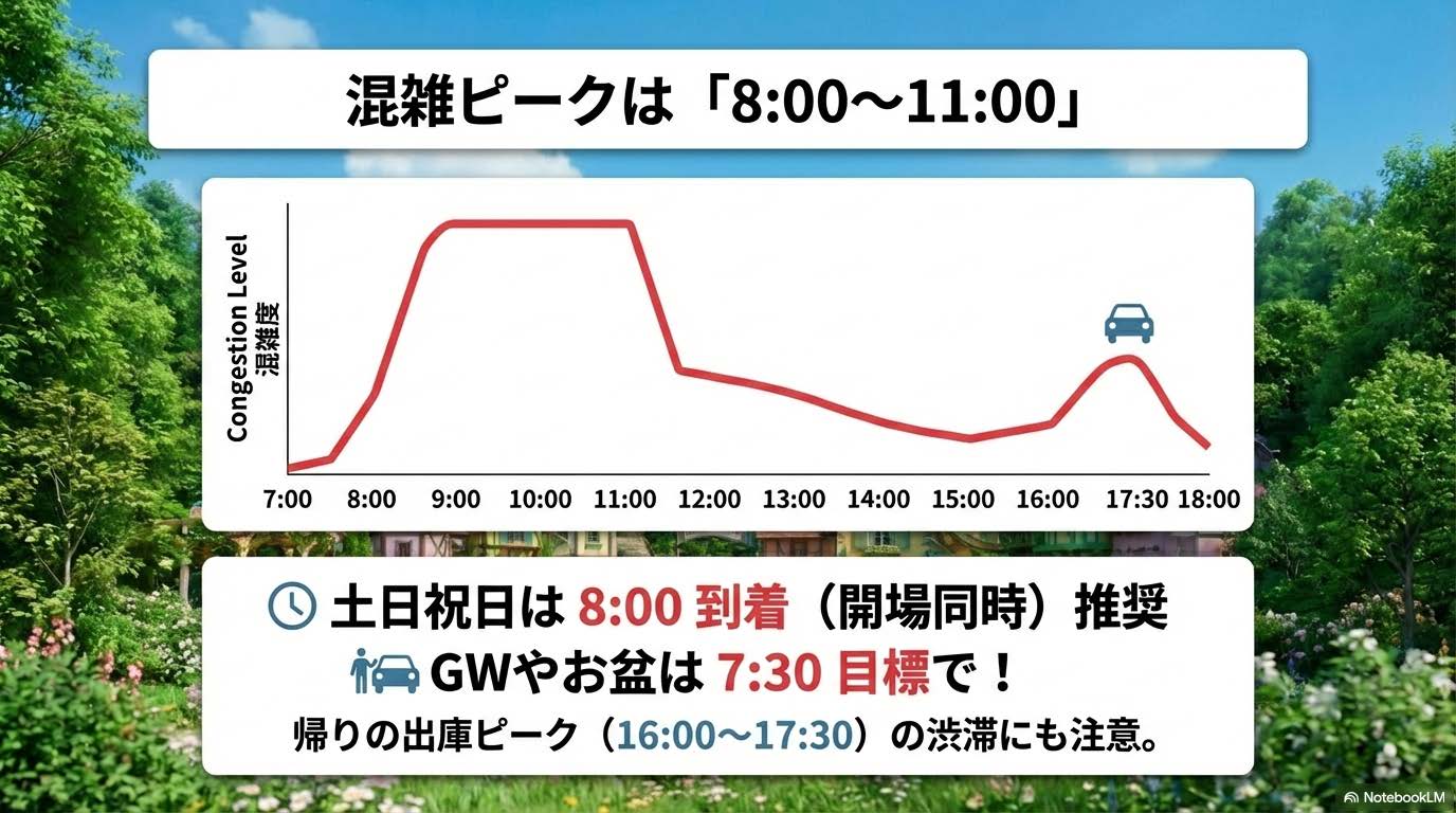 混雑しやすい時間駐車場
