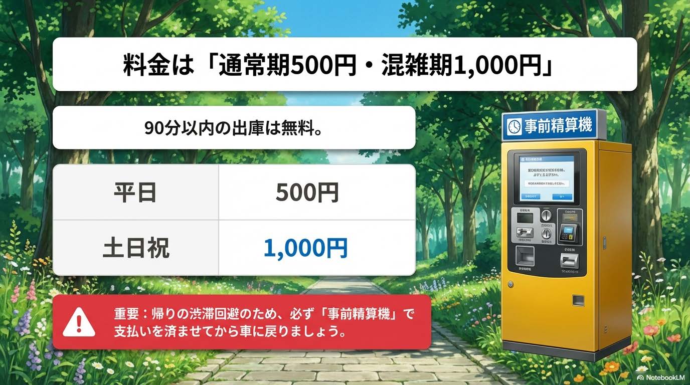 ジブリパーク駐車場の料金