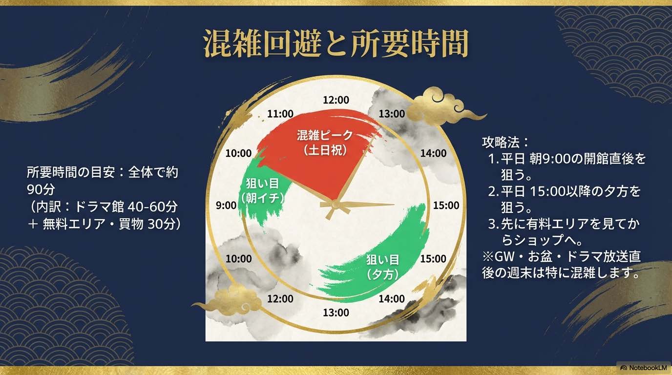 豊臣ミュージアムの混雑時間