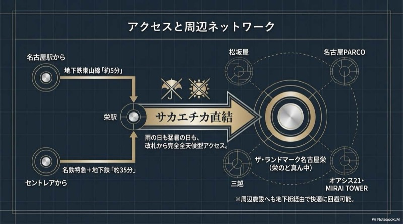 ザ・ランドマーク名古屋栄アクセス