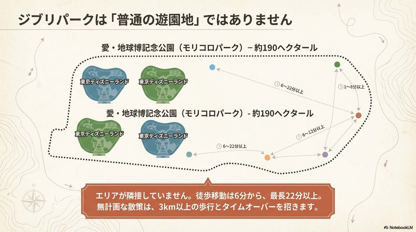 ジブリパークのエリアマップ